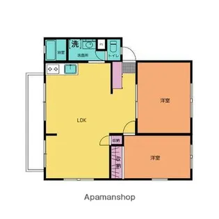 サンビレッジコスモスB【202号室】の間取り