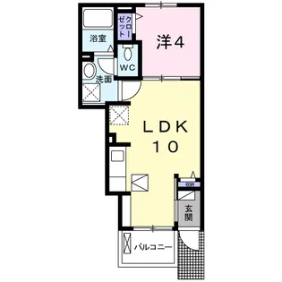 ラ・メゾン・アンジュ【1階】の間取り