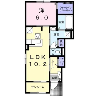 ブライトヒル古野Ⅰ【1階】の間取り