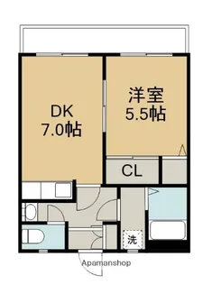 エトワール富士見【107号室】の間取り