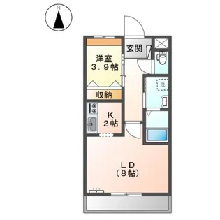 スカイガーデンⅠ【2階】の間取り