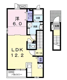 COZY CREST A【2階】の間取り