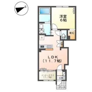 ディオ ポルテ【1階】の間取り