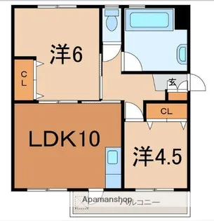 マルソ敷戸【1階】の間取り