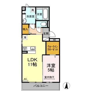 モンペルジュ【3階】の間取り