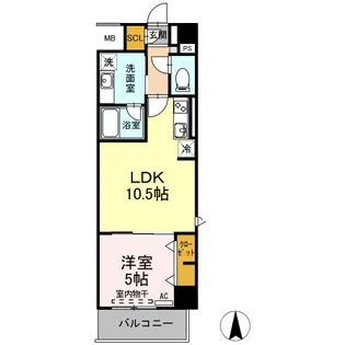 リモナーデ府内【4階】の間取り