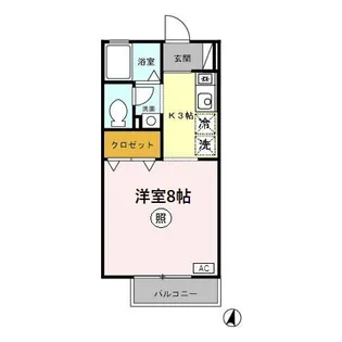 ジュネス牧【2階】の間取り