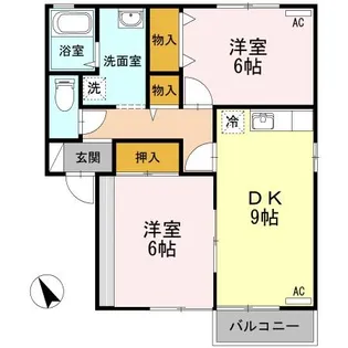 パークハイム(大分)【2階】の間取り