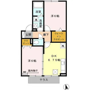 フォレストヴィラ II棟【1階】の間取り