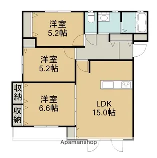 仮)JB錦町BROCADE【3階】の間取り