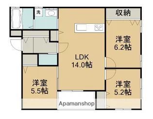 仮)JB錦町BROCADE【3階】の間取り