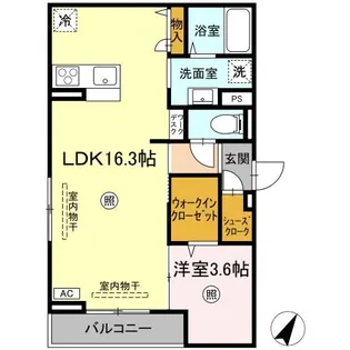 CHERIE MAISON明野(シェリー メゾン)【3階】の間取り