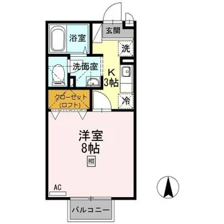 サンハイム森町C棟【2階】の間取り