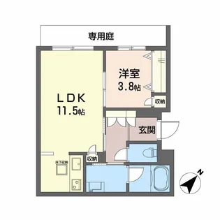 シャーメゾン アルメリア【2階】の間取り
