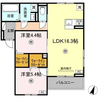 MERCI HAYA(メルシーハヤ)【305号室】の間取り