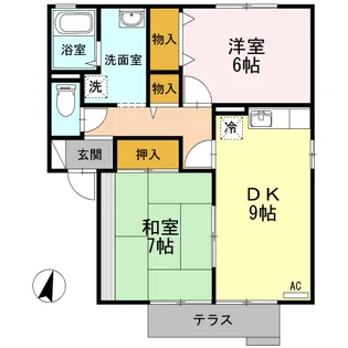 ロベリア 壱番館【1階】の間取り