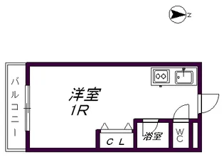 大分ユースコーポ【413号室】の間取り