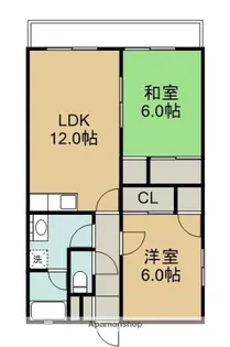 パルジュ鶴崎【402号室】の間取り