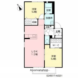 スカイパーク横尾【A201号室】の間取り