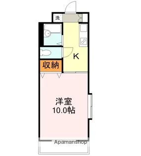 サンブルーム【201号室】の間取り