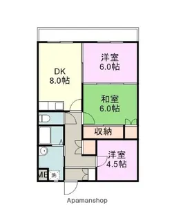 サンブルーム【305号室】の間取り