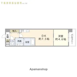 レスコ府内【3階】の間取り