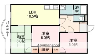 伸晃マンション弐番館【405号室】の間取り