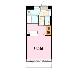 1Kの間取り画像