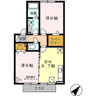 クレールメゾン D【1階】の間取り