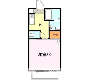 ジュネスコートA【A105号室】の間取り