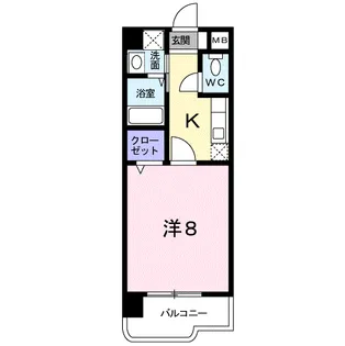 リバーサイド中島【6階】の間取り