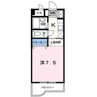 シェーンドルフ中津留【4階】の間取り