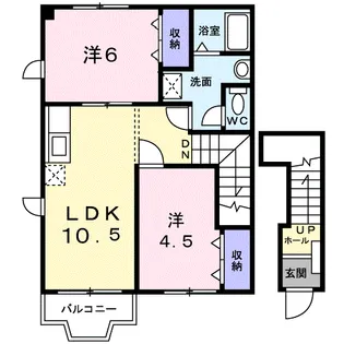 コスモC【2階】の間取り