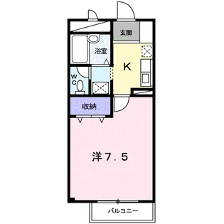 アクシスⅠ【2階】の間取り