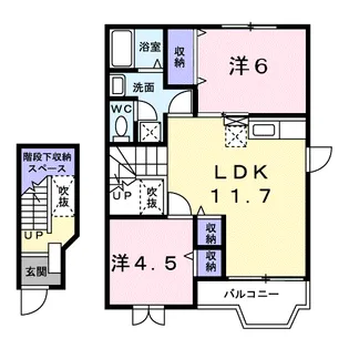 プレジデント Ⅰ【2階】の間取り
