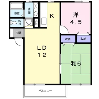 PROSPER21ーI【2階】の間取り