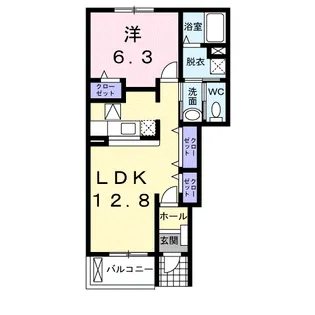 プランドールA【1階】の間取り