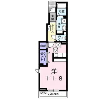 フリーデ・ラン【1階】の間取り