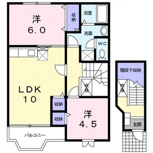 グローリア・T【2階】の間取り