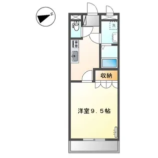 メルヴェール【00105号室】の間取り