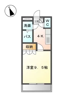 エタニティ古国府【1階】の間取り