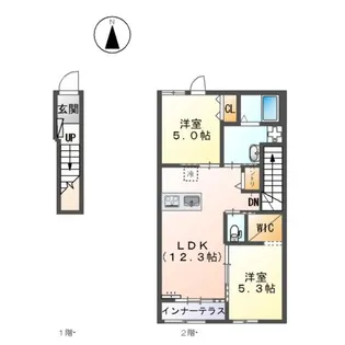 ルインズパークNEXT【00205号室】の間取り
