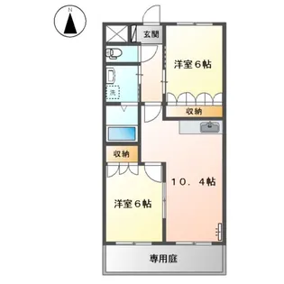 グリーン アース【1階】の間取り