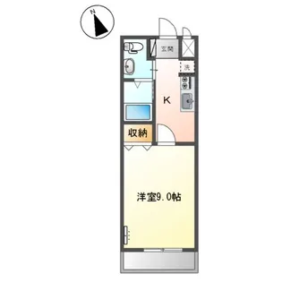 プラシード【00105号室】の間取り