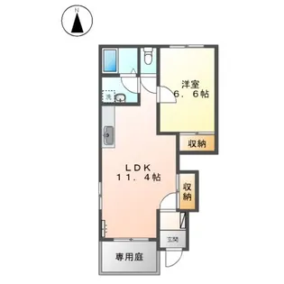 スターテラス 小池原【00101号室】の間取り