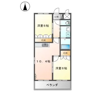 ルーラルⅠ【00205号室】の間取り