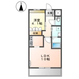 メゾン・ド・ジャンヴィエ【00205号室】の間取り