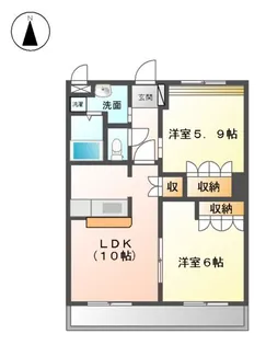 プランドールMERA【2階】の間取り