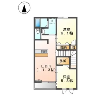 サン・エルシオンⅢ【00203号室】の間取り
