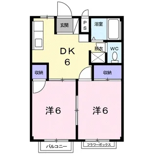 シティハイツサイトー【2階】の間取り